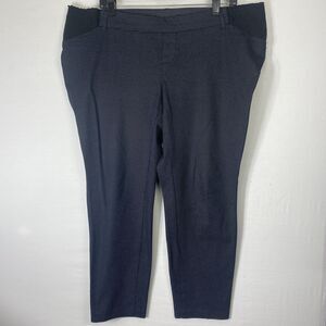 Old Navy Maternity Size 16 Pixie Ankle Pants Black and White Polka Dot Womens